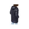 Reebok Hooded Solid Color Loose Mid-Length Down Jacket Men Outerwear Black DY6007