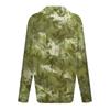 Damen Herbst T-Shirt Lockerer Pullover Sport Tops Reißverschluss Lässig V-Ausschnitt Langarm Bedrucktes Oberteil