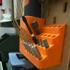 1Pcs Screwdriver Head Storage Toolbox Hole Board Screwdriver Stand Hex Shank Organiser Drill Holder 50 Holes Bit Organiser