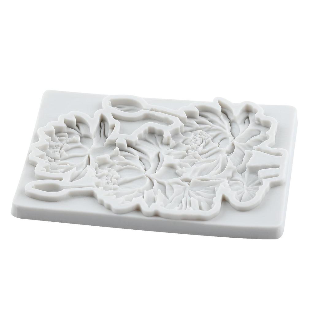 Silikonová forma Lotus Forma na fondán s lotosovým květem Nástroje na zdobení dortů Topper na cupcake Cukroví Pryskyřice Hlína Čokoláda Gumpasta Forma