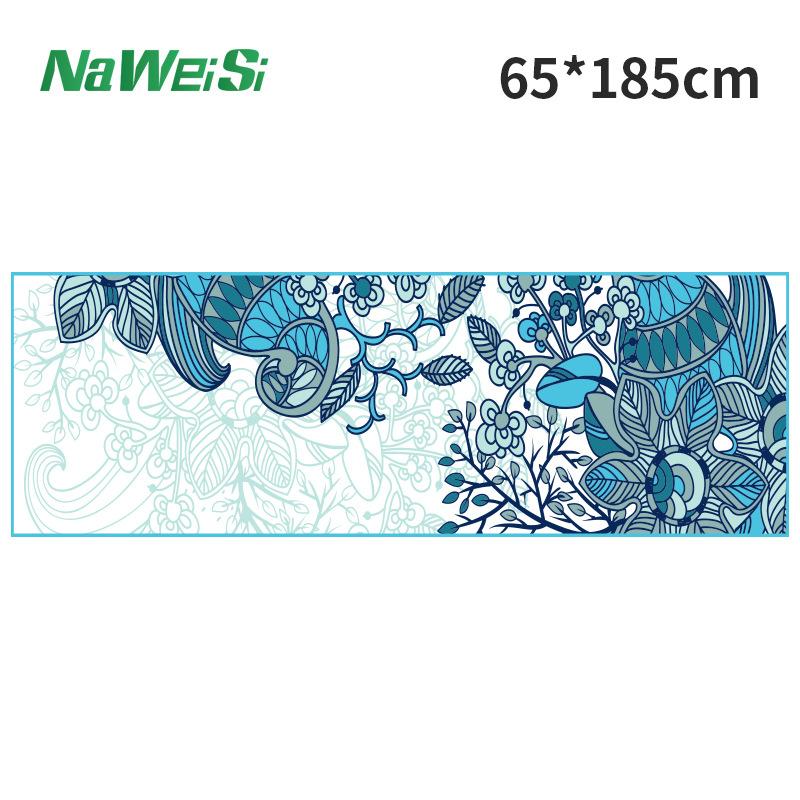 Mikrofaser-Sport-Yoga-Handtuch, schnelltrocknend, bedruckt, Fitnessmatte, rutschfest, faltbar, schweißabsorbierend, für den Innen- und Außenbereich, Sportzubehör für das Fitnessstudio