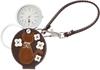 Fieldwork Analog Pocket Watch with Flower Cat Design, Bag Charm, and Magnifying Glass, LW037-2, Women's