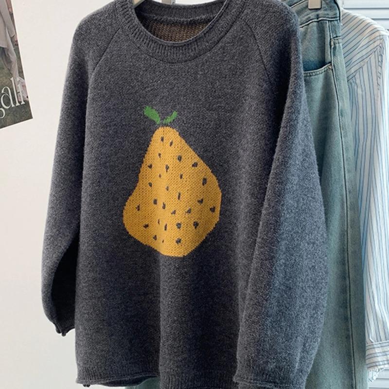 Sweater for Women Winter Thickened Pullover Warm Knitted Stretchy Long Sleeve Oversize Jumper Sweater Tops