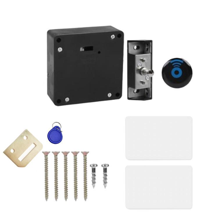 Smart Drawer Lock Invisible Electronic RFID IC Keyless Sensor Unlock Easy-to-Install Intelligent Cabinet Lock Anti-Theft Feature