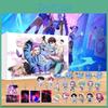 Calendario dell'Avvento Kpop Demon Hunters Portachiavi e Decorazione Acrilica Scatola Regalo Per Fan