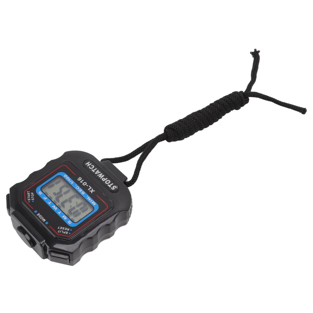 Electronic Stopwatch Single Row 2 Display Sports Stopwatch Timer Athletic Contest Clock Stopwatch with  13 Button Battery XL 016