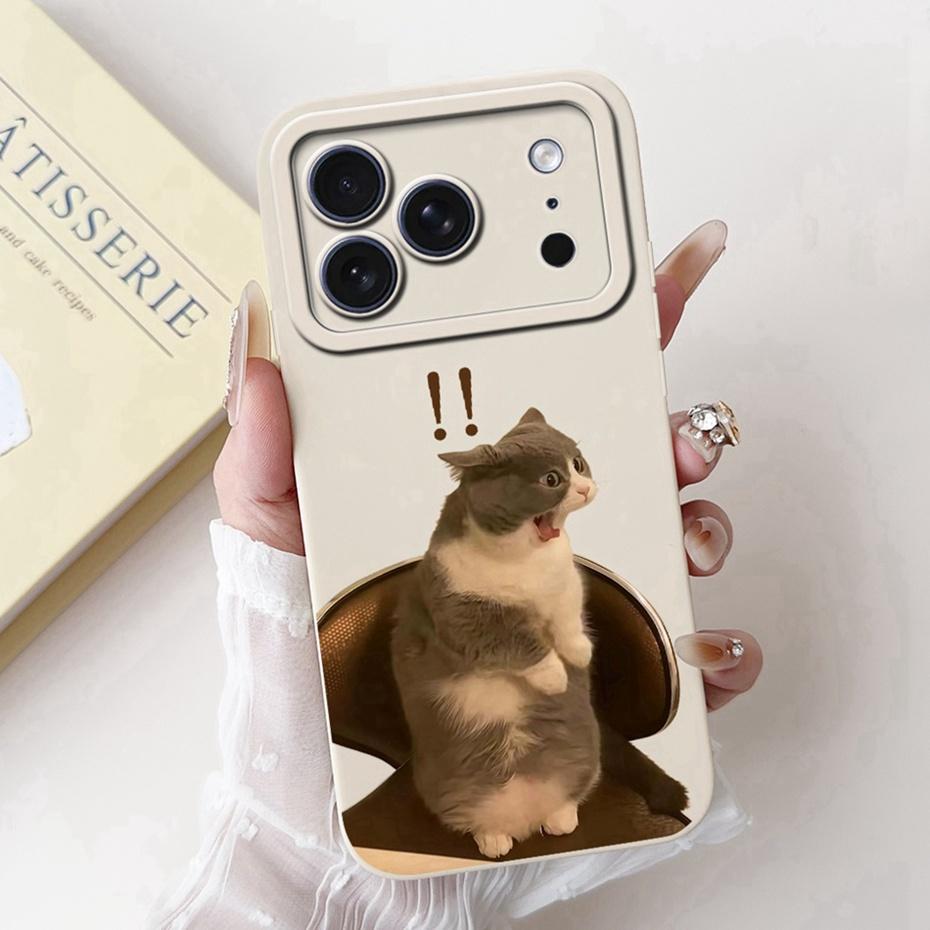 Cute Cartoon Phone Case For iPhone 17 Pro Max 17 Air Soft Silicone Shockproof Cases For iPhone17 17Pro 17Air Covers Bumpers