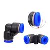 Pneumatic Quick Connect Right Angle 90° Elbow Hose Coupling PV-4/6/8/10/12/14/16