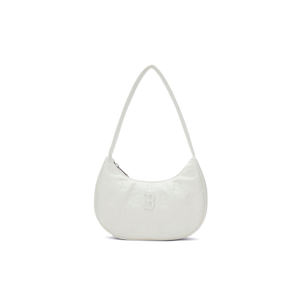 New MLB Artificial Leather Shoulder Bag Handbag Shoulder Bag Unisex Dark Cream 3ABQS024N-43CRD