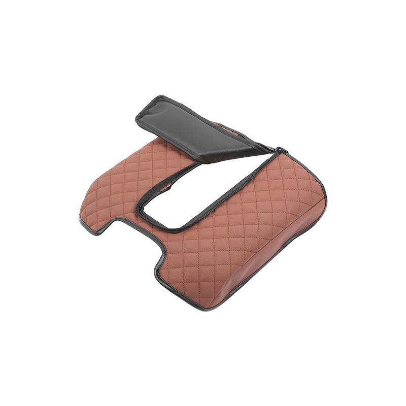 

Кожаный защитный чехол для подлокотника, антицарапающий коврик, декоративный чехол для Chevy Silverado/GMC-SIERRA/Suburban 2014-2017, аксессуары для салона автомобиля коричневый