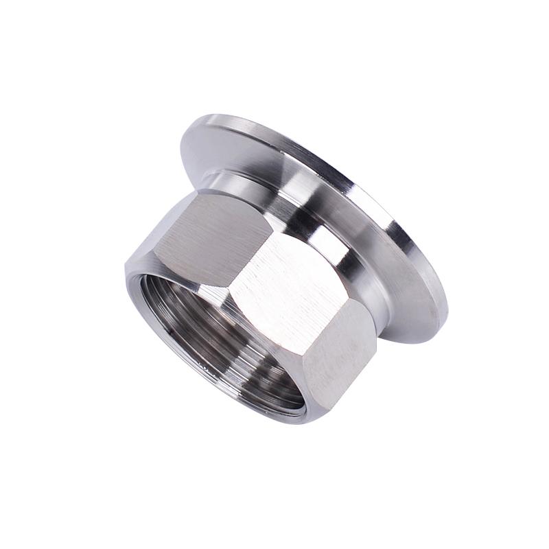 1/2" 3/4" 1" 1-1/4" 1-1/2" 2" BSPT Male 1.5" 2" 2.5" Tri Clamp Hex Nut Coupler SUS304 Stainless Sanitary Connector Homebrew