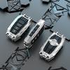 For Toyota Mark X Corolla RAV-4 Prado Carola 2 3 4 5Buttons Armor Design Galvanized Alloy Silicone Splicing Car Key Cover Case
