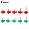 Xingyuan Photography Flat Head Hand-Tightening Screw 3/8" to 1/4" Adapter for Astronomy Accessories, Various Lengths