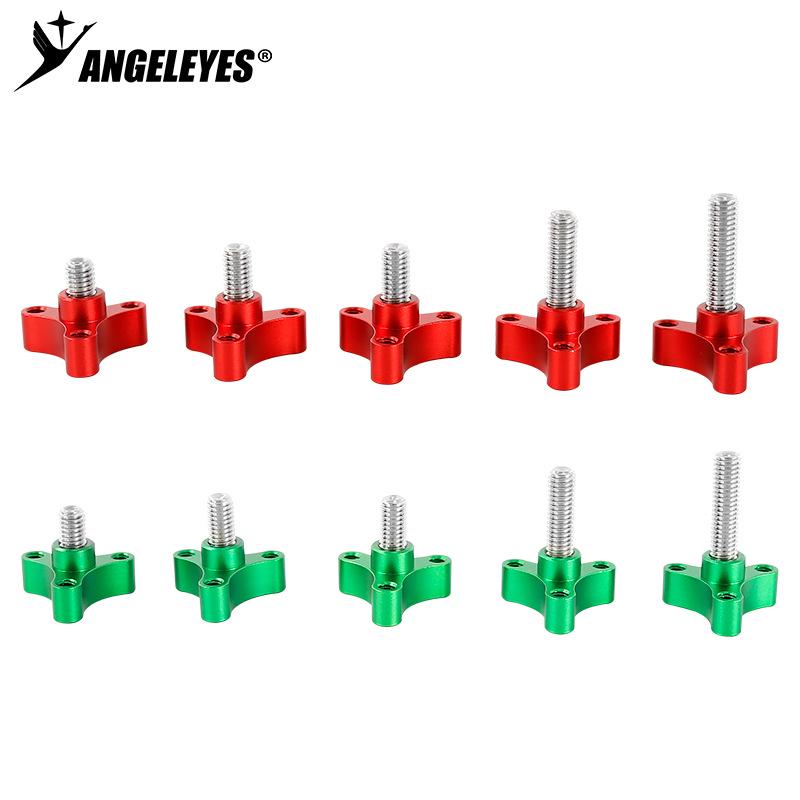 Xingyuan Photography Flat Head Hand-Tightening Screw 3/8" to 1/4" Adapter for Astronomy Accessories, Various Lengths