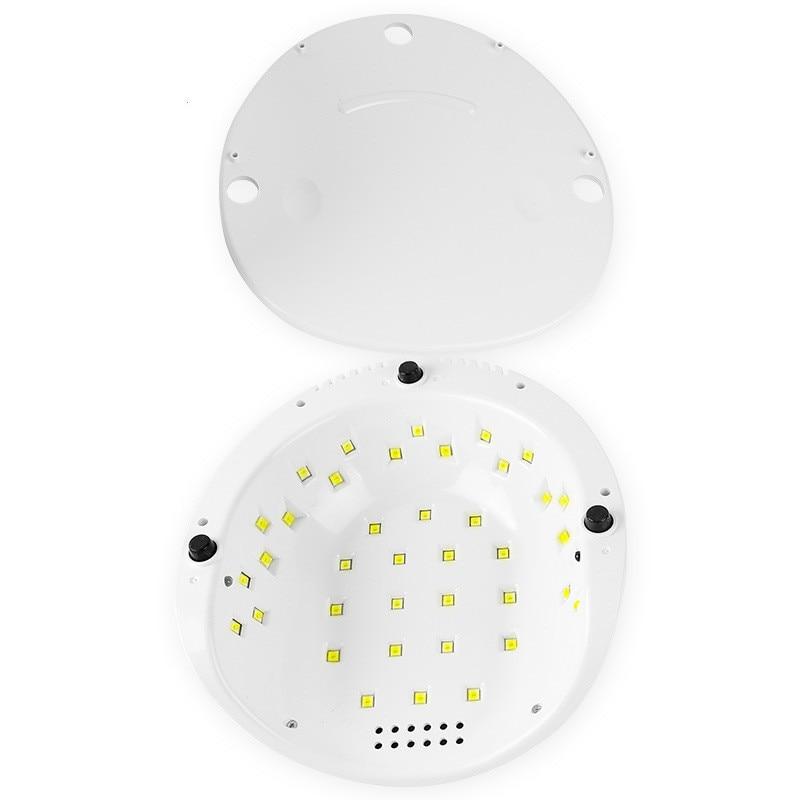 54W LED UV Nail Lamp for Manicure, Smart Sensor Timer, Large Display Screen, Sun X White, OEM, White