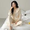 Pajamas women's spring and autumn autumn pure cotton women's long-sleeved 1011 new casual and sweet loungewear suit