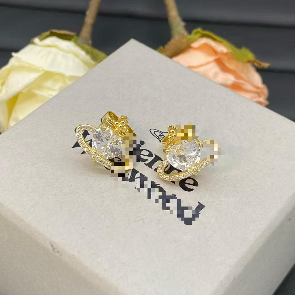 Westwood Stříbrné náušnice pecky: Módní niche design pro elegantní vzhled