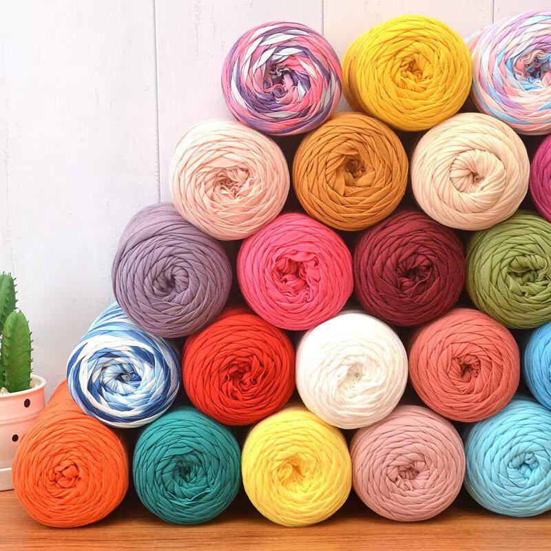 200g High Elastic Cloth Strip Yarn for DIY Weaving: Crochet Blankets, Floor Mats, Storage Baskets & More