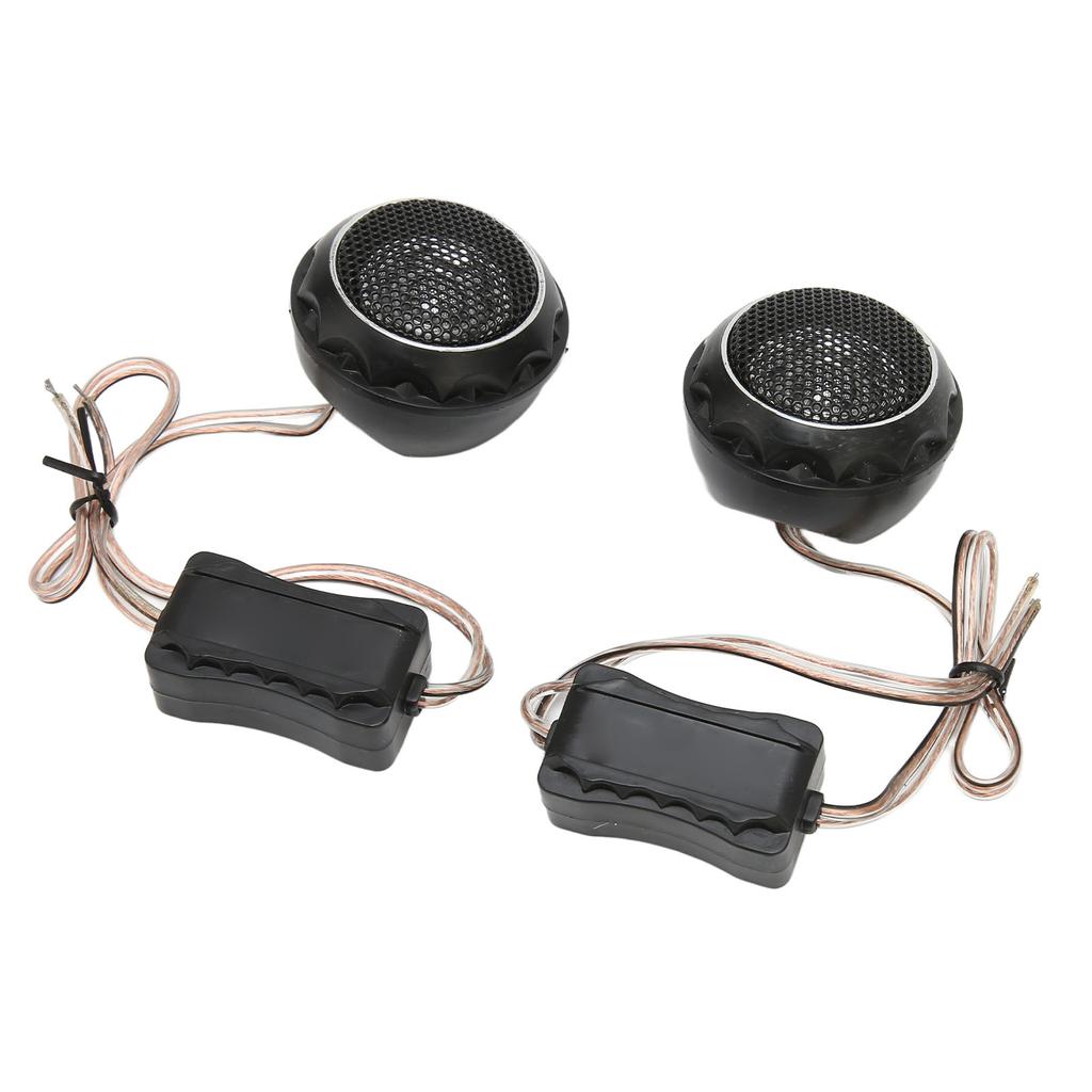 2 Pcs Dome Tweeter 140W Metallic Iron Loudspeaker Universal for Car Audio Systems