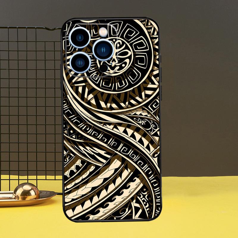Maorský Polynéský Samojský Kmenový Kryt Pro iPhone 13 12 11 14 Pro Max XS Max XR X 6S 7 8 Plus SE 2020 Zadní Kryt Pouzdro na Telefon