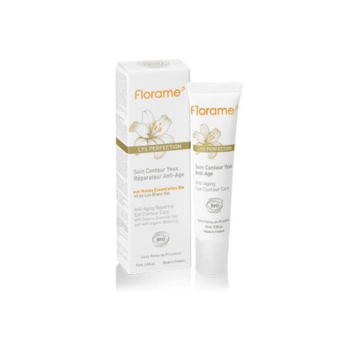 Soin Contour des Yeux - FLORAME - Apaisant Bio - 15ml - Sans parfum - Peaux sensibles