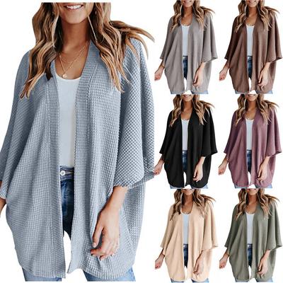 Autumn and Winter New Loose Cardigan Sweater Knit Sweater T-shirt Top Women's Clothing
