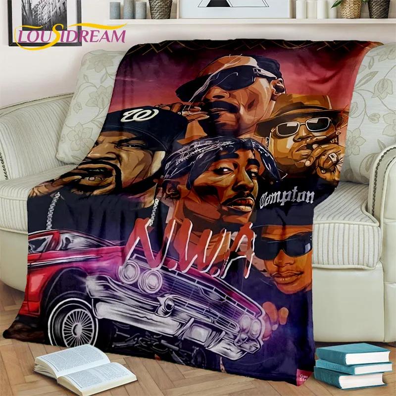 Hip Hop Rapper Art Legend Star 3D Blanket,Soft Throw Blanket for Home Bedroom Bed Sofa Picnic Travel Office Cover Blanket Kids