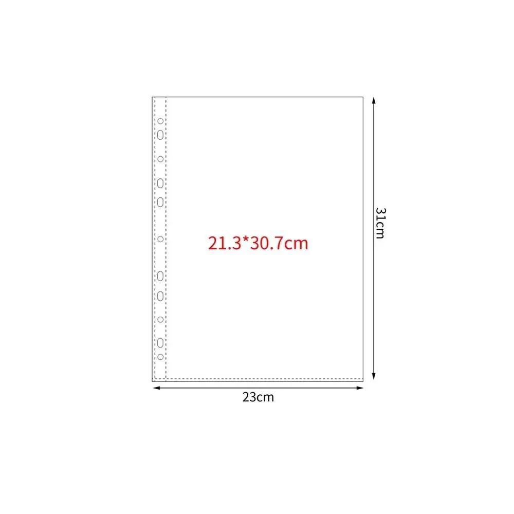 A4 Multiple Pockets Kpop Photocard Binder PP Transparent Photo Album Refill Page Card Stamp Die Jewelry Storage Photocard Holder