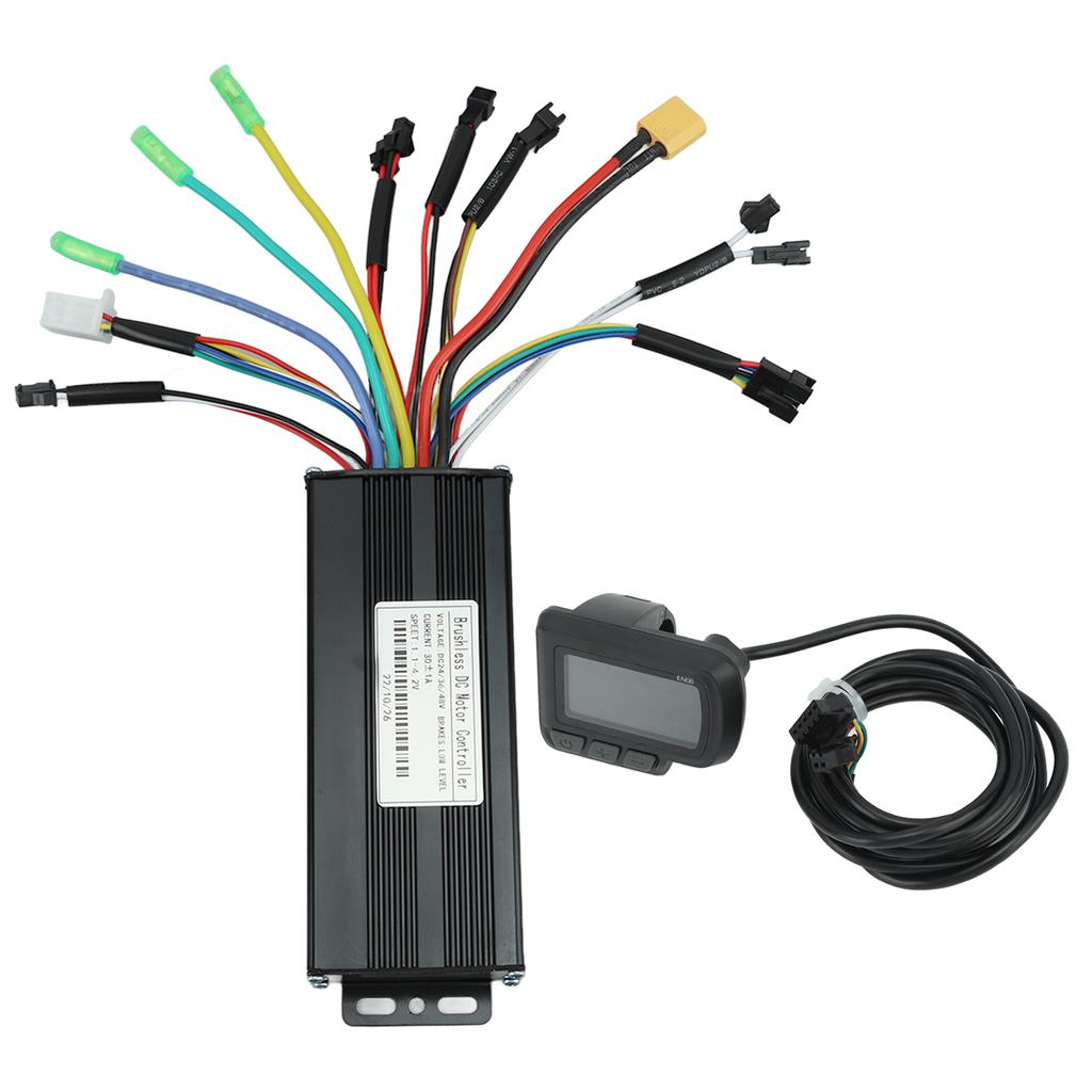 24V 36V 48V 1000W‑1500W 30A 3 Mode Sine Wave Controller LCD Display Kit for Electric Bike Scooter