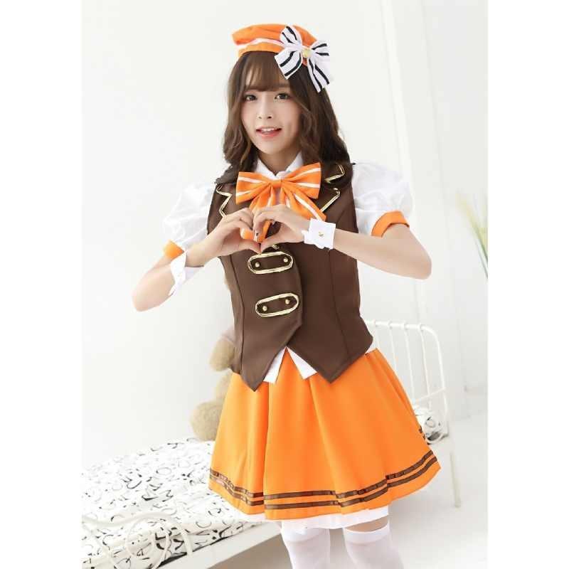 Go Chuumon Wa Usagi Desuka Kafuu Chino Cosplay Costume Girl Anime Uniform With Polyester Material For Cosplay Events