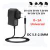 AC 110-240V DC 3V 4.5V 5V 6V 7.5V 8V 9V 10V 12V 15V 1A Universelles Netzteil Ladegerät Adapter für LED-Lichtleisten