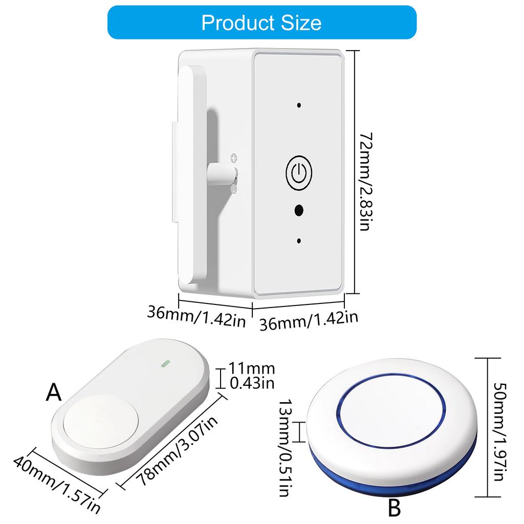 Praktische Fernlichtschalter Klebemontage Heimzubehör für vielbeschäftigte Berufstätige und ältere Menschen täglicher Gelegenheitsgebrauch