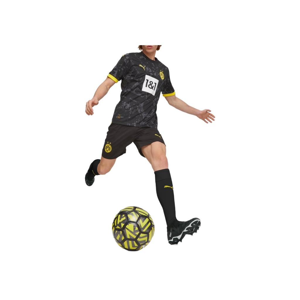 Puma Maglia da trasferta Bvb Replica Logo Ricamato Girocollo Manica Corta Maglia da Calcio Versione Tifoso Uomo Maglia Nera 770612-02