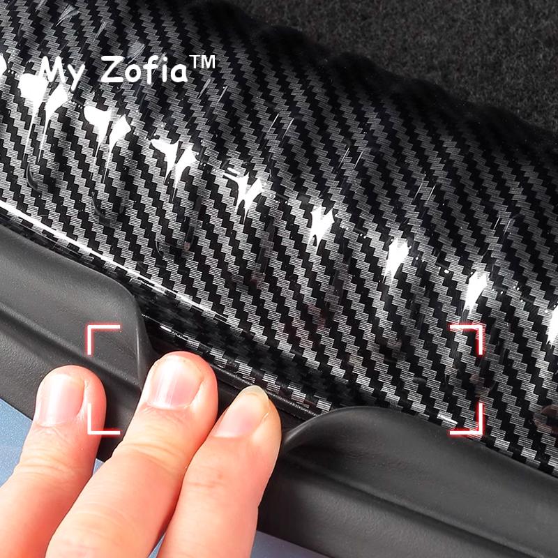 For BYD Seal EV 2023 2024 2025 Rear Trunk Guard Custom ABS Carbon Fiber Trunk Sill Plate Cover Protector Sticker Accessories