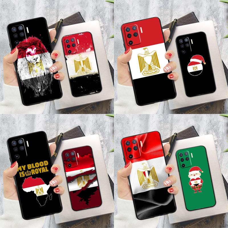 Egypt Flag Case For Oppo A15 A16 A17 A52 A72 A76 A96 A74 A94 A53 A54S A57S A58 A78 A98 A77 Phone Cover