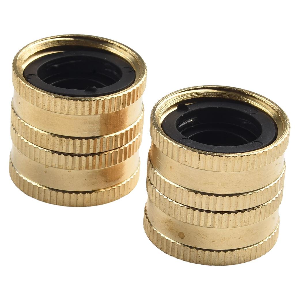 Sturdy Brass Garden Hose Connector Female To Female Long Lasting and Reliable Suitable for Various Garden Accessories