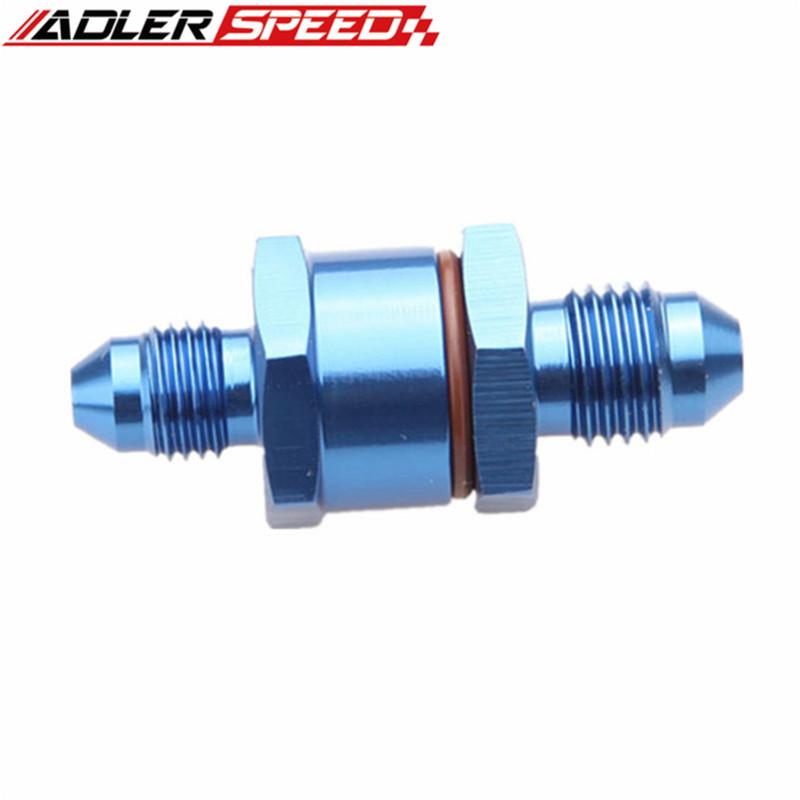A+ ADLERSPEED AN3 AN4 AN6 AN8 Male To 3AN 4AN 6AN 8AN Male High Flow Turbo Oil Feed Line Filter 80 Micron Black/Silver/Red/Blue