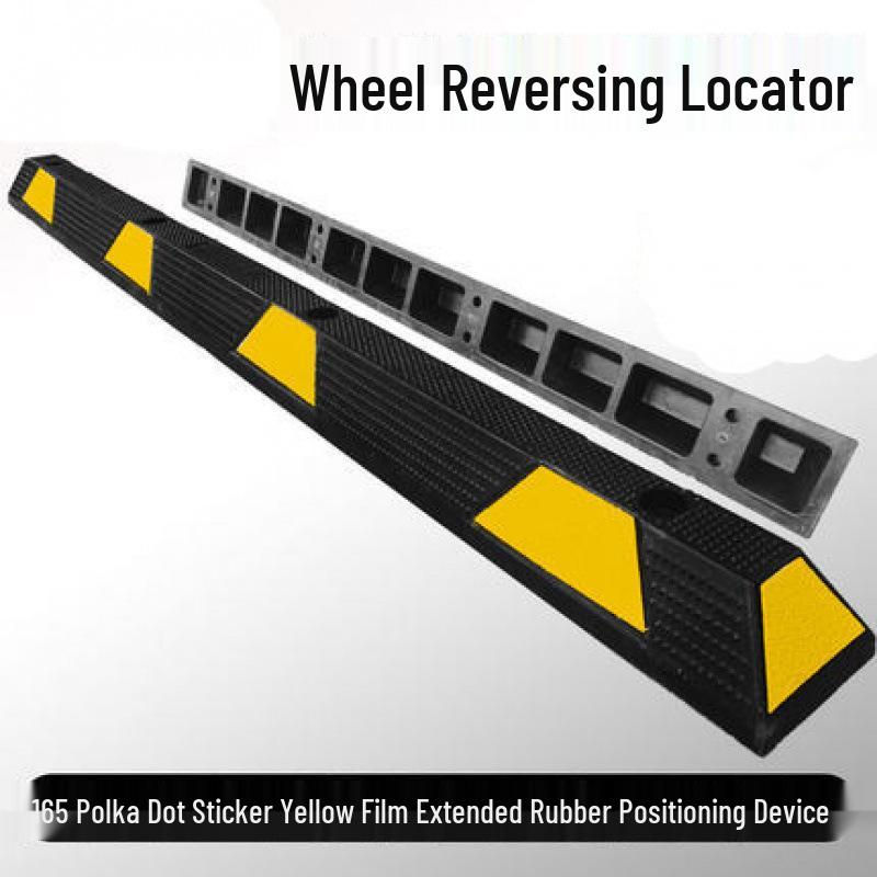 Rubber Wheel Stop: Large Car Reversing Anti-Collision Barrier & Locator