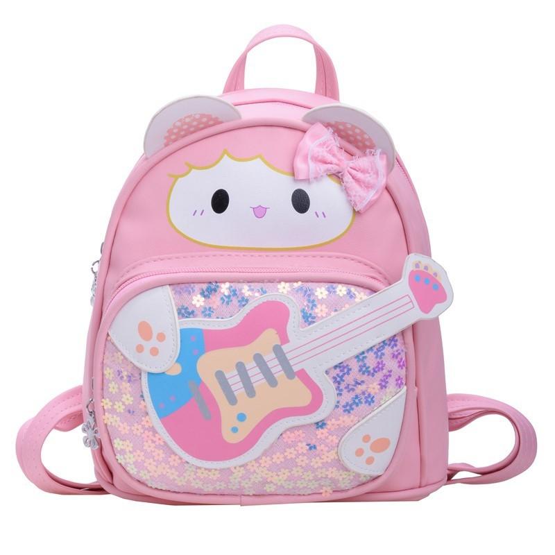 Guitar Lightweight Cartoon Children Backpack For Kindergarten And Use School