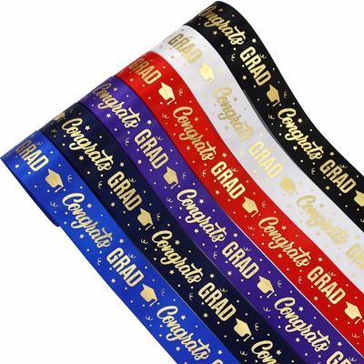 Ribbon Bronzing Congrats On Graduation Ribbons Congratulations Congrats Grad Decorative Ribbon Gift Wrapping