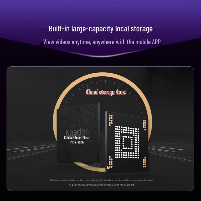KAADAS K20 Pro Smart Fingerprint Door Lock with Sentry Peephole