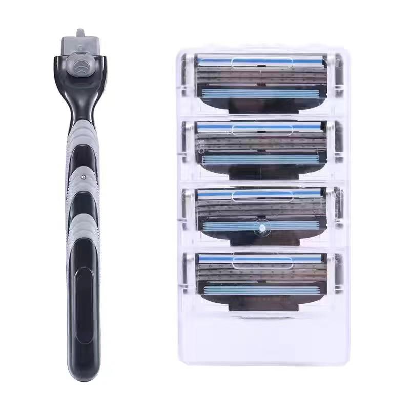 Men's Triple-Layer Manual Shaving Razor Blade Set