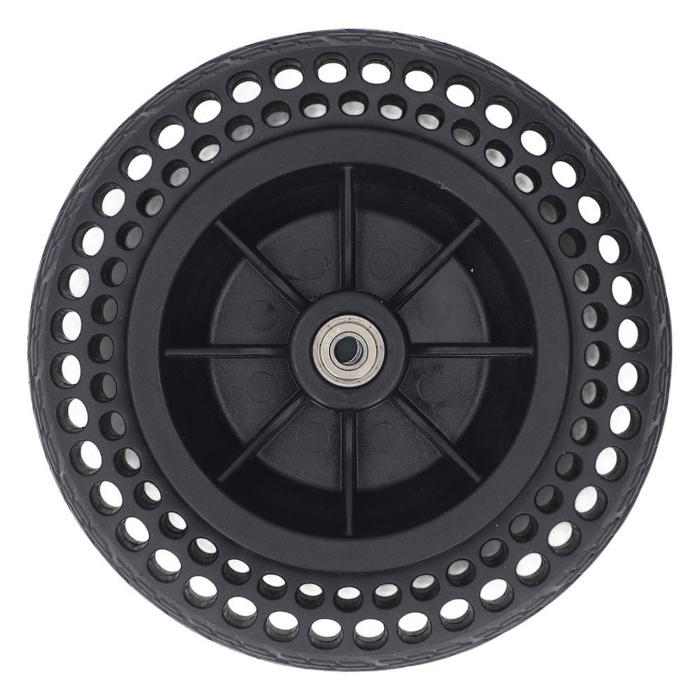 2pcs TPE Rubber Wheelchair Front Casters Anti Slip Solid Rubber Wheels Electric Wheelchair