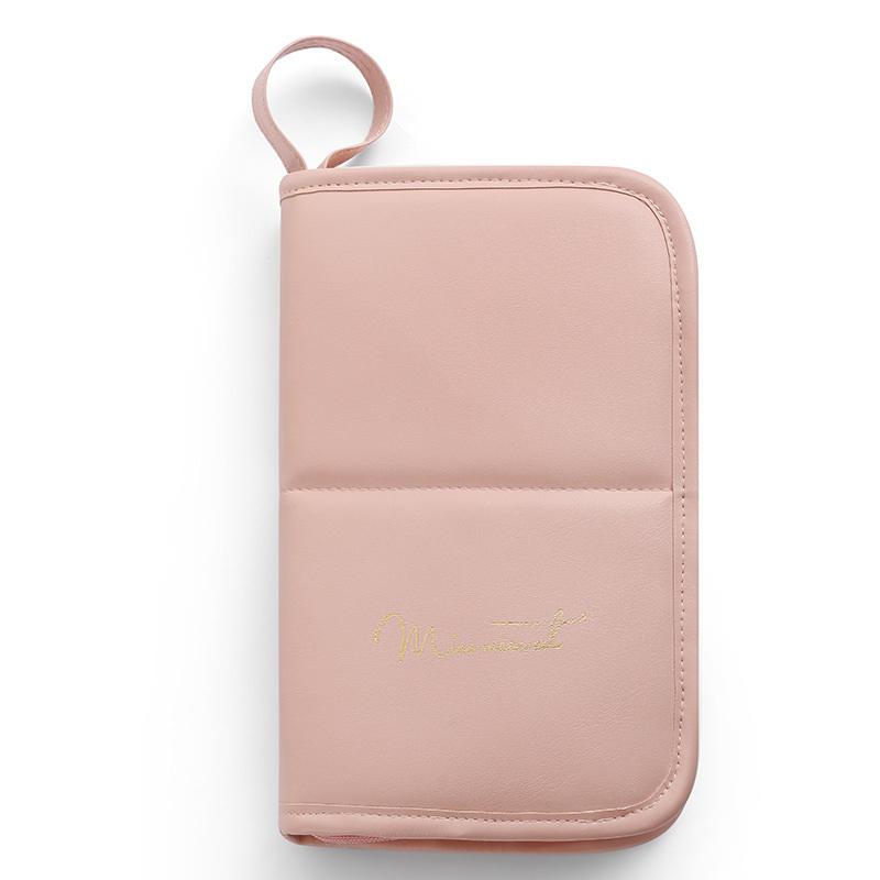 Makeup Brush Case Makeup Brush Holder Travel Waterproof Cosmetic Bag Stand-Up Foldable Makeup Cup With Zipper Makeup Brush Bag