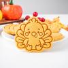 New Thanksgiving Cookie Mold Cartoon Turkey Chestnut Pumpkin Pattern Biscuit Cutting Mold DIY Party Baking Tool Kitchen Supplies