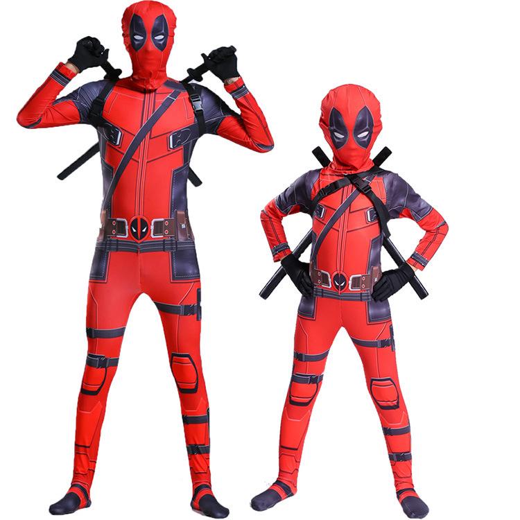 Combinaison Spider Hero Deadpool - Costume Cosplay d'Halloween pour Enfants et Adultes