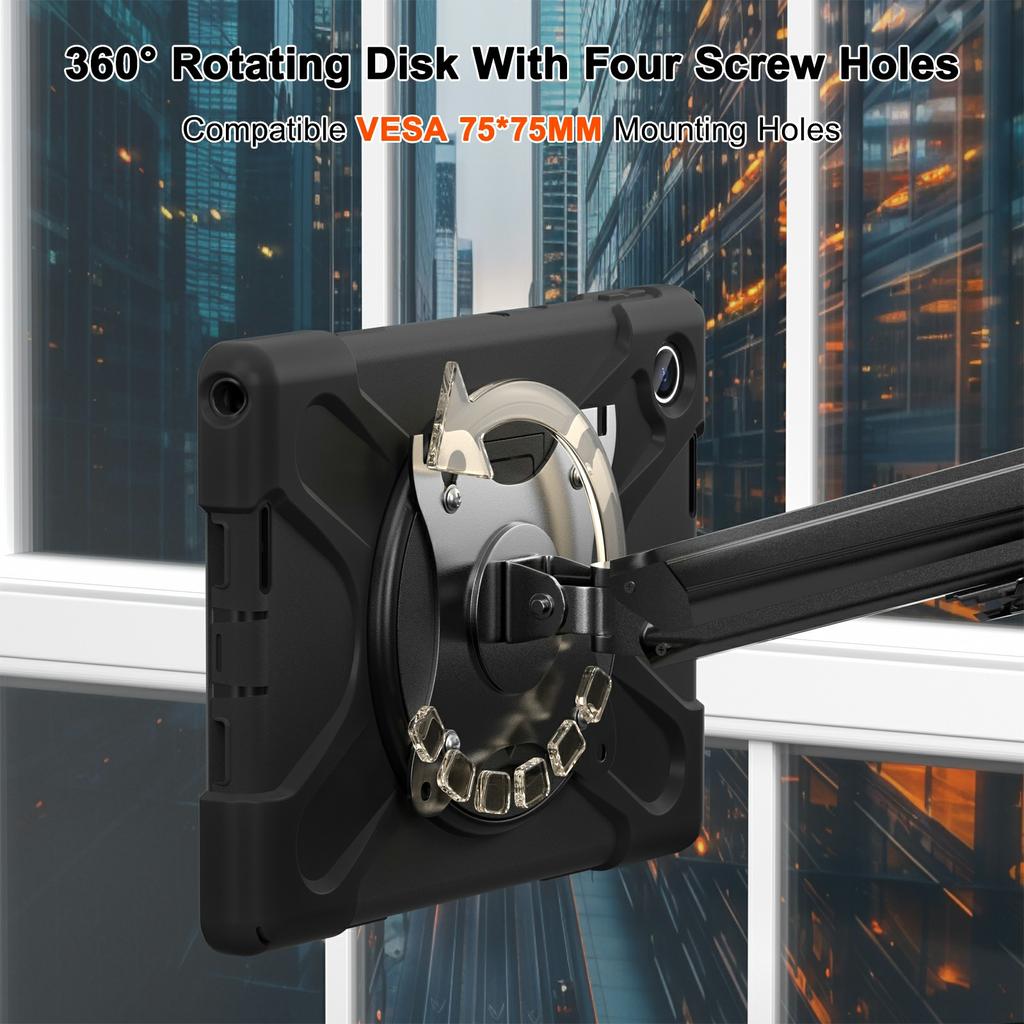 For Lenovo Tab 10.1 (2025) TB311XU/Zhaoyang K10C Case Kickstand PC+Silicone Tablet Cover