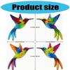 4Pieces Seasonal Wooden Hummingbirds Wall Sculpture Hanging Decors Home Office Decoration With Intricate Carving Detail