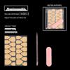 Manicure Tool Kit: Wearable Nails with Jelly Glue, Crystal Stick, Small File, and Alcohol Pads