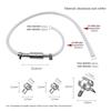 High-Quality Brake Fluid Bleeder Hose with One-Way Non-Return Check Valve Durable Auto Car Vehicle Motorcycle Brake Clutch Kit